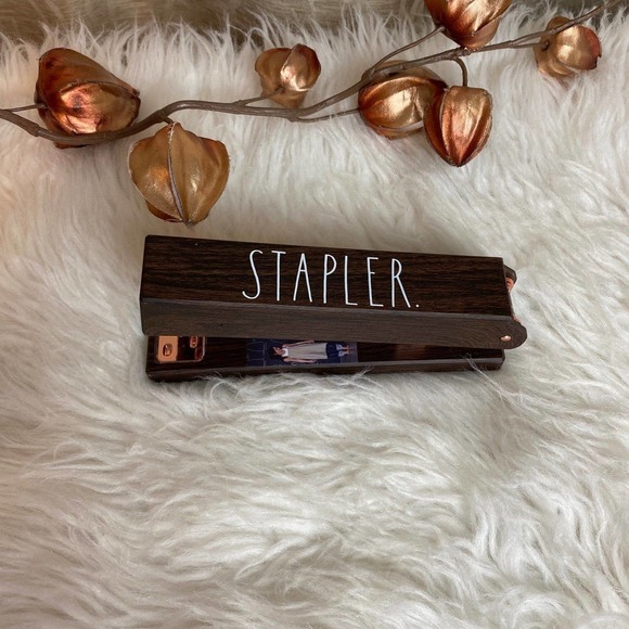 RAE DUNN FARMHOUSE HOME OFFICE DESK PLANNER DECOR STAPLER OFFICE NOTE VHTF - Picture 3 of 4